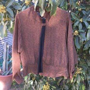 Vintage Carole Little 100% silk shirt/size 6